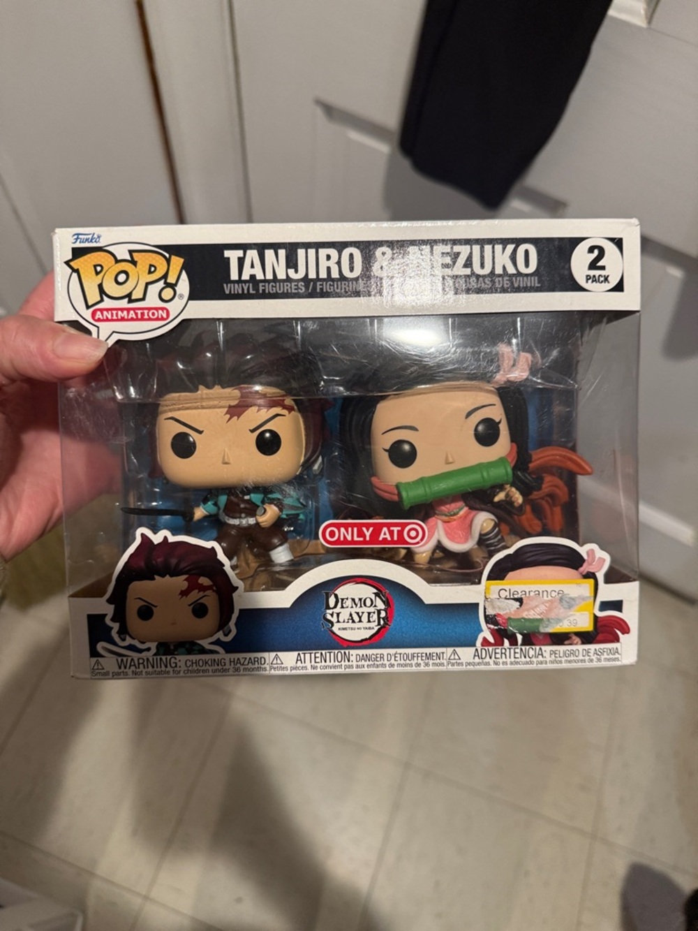 Funko Tanjiro & Nezuko 2-Pack - Red, Green, Black